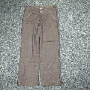 Royal Robbins Pants Womens Size 8 Brown Wide Leg Crop